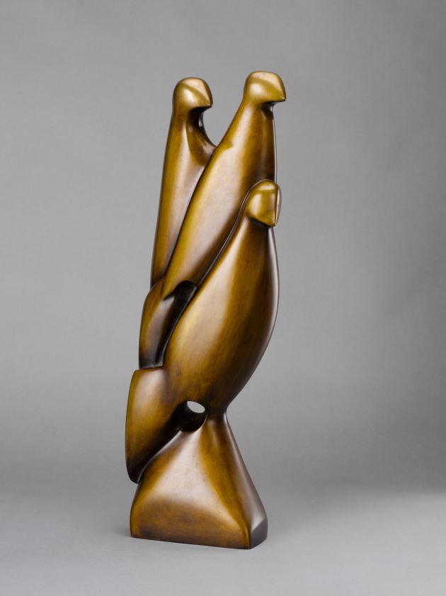 Margarethe Moll | Drei Vögel | 1928 | Bronze