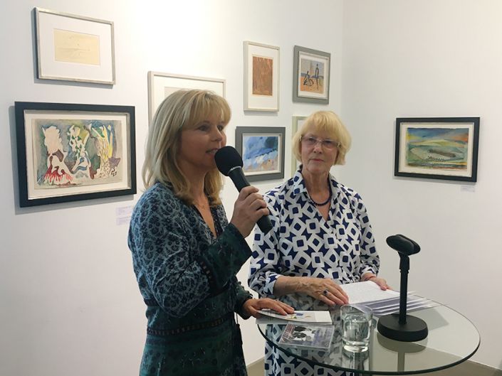 Opening of the exhibition by Claudia Wall and the art historian Dr. Ruth Negendanck