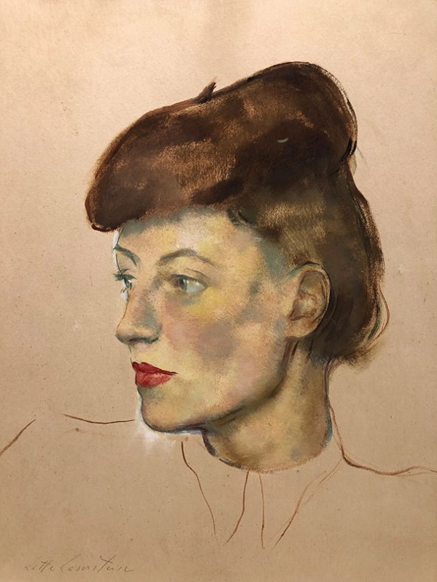 Lotte Laserstein | Damenportrait | um 1940 | Öl und Gouache | 40 x 32,5 cm