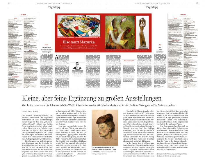 Article in the Berliner Zeitung of 10/27/2016